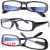 电焊眼镜自动变光太阳能防护护目镜烧焊氩弧焊焊接眼墨镜 亮黑[买2送1] 简装[无赠品]
