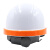 成楷科技 CKT-NTN 国标安全帽工地领导用 ABS防砸防冲击 双色透气安全头盔 荧光橘 1顶