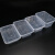 海斯迪克 HKL-433 一次性打包盒饭盒外卖快餐透明塑料餐盒 透明 500加厚注塑款*300个