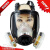 防毒面具化工喷漆专用消防尘装修油漆打磨全面罩 唐丰大视野+0.5米管+7号罐
