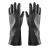 2095020橡胶防化手套 耐强酸碱耐防浓防化手套 黑色1双33厘米 XL