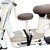 工马电动车前置儿童座椅电瓶车宝宝安全宝宝坐骑踏板车椅子摩托厚凳子 -9黑色加厚坐垫扶手款+捆绑器