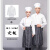 磐古精工食堂厨师工作服厨师服长袖订做防水 长袖+围裙+帽子 3XL 