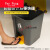 适用脚踏带盖厨房环卫桶脚踏式商用大加厚 20升灰桶灰盖桶内桶2卷垃圾袋