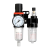 空压机油水分离器气源处理器气动二联件减压调压阀AFC2 AFC2000+2个8MM接头