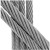 牵跃 镀锌钢丝绳 起重钢丝缆绳牵引绳  防锈镀锌钢丝 银白色 单位：米  11mm 