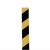 建筑工地外架踢脚线 宽度：175mm；类型：压槽；壁厚：0.12mm；颜色：黄黑 材质：铁皮 一米价
