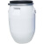 加厚法兰桶密封桶塑料桶圆桶级铁箍桶200l旧化工桶水桶发酵桶 60升蓝色全新料特厚法兰桶