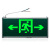敏华电工（MINHUA）消防应急灯LED安全出口疏散标志灯停电诱导逃生指示牌5W 单面向左(后出线)