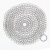 金诗洛 工业清洁网 8*8英寸圆形 不掉丝钢丝球 316不锈钢金属圆环 KT-286