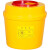 利器盒针头圆形锐器盒黄色医院用垃圾桶一次性废物诊所废弃桶 3L50个