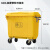 力豪（LIHAO）医疗垃圾桶 大容量环卫带轮式可推车垃圾桶 660L加厚带轮可挂车