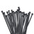 冰禹 国标尼龙扎带 黑色塑料捆绑扎线束线带自锁式扎带 7.6*300mm(50条) BYyn-781