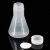稳斯坦 塑料三角烧瓶 直口加盖 带刻度锥形瓶平底试剂瓶(单拍不发) 100ml WW-65