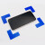 冰禹 警示定位贴 6S管理定位贴纸 桌面定位标签标识 12.5*5cm 蓝色L型(12个) BYH-246