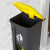 厨房垃圾桶大容量脚踏带盖脚踩办公室卫生间餐饮户外大号专用 20L黄盖灰桶(送垃圾袋2卷)