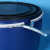 150L升法兰桶加厚开口塑料桶圆桶带盖储水化工桶海鲜发酵泔水密封 150升桶多孔 不含盖