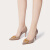 华伦天奴VALENTINO女士 VLOGO SIGNATURE 高跟鞋 裸粉色 36.5（偏大半码）