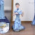 青花瓷美人摆件中式旗袍仕女中国风工艺品人物雕塑客厅创意礼物工 青花瓷站姿抱琴