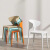 家用塑料椅子现代简约餐桌椅加厚塑料牛角椅北约休闲靠背椅洽谈椅 （出款升级款）小黄色儿童 2把以上（单把价格）