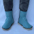 NEWBIES电焊护脚套牛皮护腿罩盖防烫焊接防护装备耐高温阻燃隔热焊工鞋套 蓝色护脚22厘米粘贴款