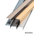 富易森铝合金收边条极窄木地板收口条瓷砖压边条阳角7字L型金属装饰线条 8×20mm磨砂哑黑色 2.7m