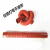 红色矽胶钢丝波纹管万能通风管耐高温压夹布水管300度进气橡胶管 钢丝管 内径20mm（长400mm）