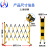 冀科可移动玻璃钢管式伸缩围栏隔离栅栏绝缘围挡电力施工交通围栏安全围栏尺寸可定做 黄色 1.2*5m