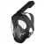 潜水面罩潜水镜面具全干式防水防雾游泳装备全脸浮潜面罩 黑S/M