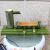 竹筒流水器太阳能水泵过滤水浆循环竹子摆件庭院鱼缸假山养鱼创意 本色带皮（竹排长55CM）无水泵