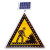 适用施工警示牌LED标识牌交通安全施工道路指示限速限高闪烁自发光太阳能标志牌FZB 施工