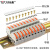 万特弗 导轨式快速接线端子 一进一出电线连接器  替代UK2.5B轨道端子排 号码条1条（数字1-10） 高质