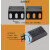 PDU插座专用插排19英寸6位10A过载保护铝合金接线板 28米15平方10A插头
