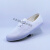 透气白色无尘鞋实验室小白鞋厂工作鞋劳保布鞋工厂车间防滑女 白色 X001 40