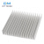 铝制散热器电子路由CPU散热片DIY电源铝板导热条散热块长条银白色 100x41x8mm散热器(1片)