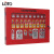 LOTO红色22位壁挂式金属锁具箱工业安全锁具停工管理站挂锁吊牌储存柜透明可视化工作站BD-X09 锁具箱X09 （低配）