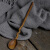 山头林村手工咖啡小勺子 勺子陶瓷复古家用长柄勺子咖啡勺创意可爱粗陶搅 树桩直勺