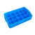全新蓝色底部网格零件分格盒塑料箱长方形周转胶箱五金收纳盒 蓝色ZN60格网底