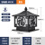 太阳能柱头灯户外防水方形围墙灯欧式别墅大门柱子庭院墙头灯 进宝福大号黑色接电款