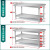 万迪诺304不锈钢工作台 加厚拆装式操作台打包桌 商用切菜桌打荷台烘焙桌 三层 1200*600*800 mm
