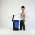 分类脚踏式垃圾桶可回收其他垃圾双桶20L40升室内脚踩塑料桶连体 40L双桶(绿厨余+红有害)