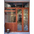 实木玻璃门窗定制折叠推拉咖啡店木门店铺移门定做美式原木风门窗 款式六   折叠窗定制