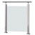 金日盛玻璃护栏现代简约内卡槽阳台室内家用不锈钢楼梯扶手玻璃栏杆立柱 304材质850高-扶手立柱1支