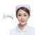 者也 护士帽薄款燕尾加厚医生帽实习护士长帽 白色