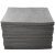 赫思迪格 工业吸油棉（100片) 吸油片 强力清洁吸油垫 灰色40cm*50cm*2mm JG-1761