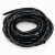 海斯迪克 gnjz-1200 缠绕管 包线管 PE塑料保护套 25mm 黑色 2.2米/卷×5卷