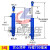 50缸径液压油缸双向液压缸升降式油顶3吨小型液压缸液压顶千斤顶 50700实心电镀
