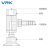 威尔克VRK PAT系列真空吸盘座金具侧进气金具配黑色白色吸盘 PAT-1.5-N/安装牙M3 