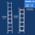 加厚铝合金伸缩梯便携升降梯长梯子10米6米7米8米9米梯子工程专用 1.5mm厚4米自重5.75kg