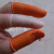 20个50个100个切口乳胶橡胶工业加厚耐磨麻点劳保颗防滑手指套 橙色中号M(20个)